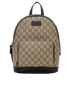 Small GG Supreme Backpack, &pound;520, Handbags, Beige/Black, Canvas, Front view
